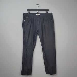 Calvin Klein Men's Black Cotton Pants